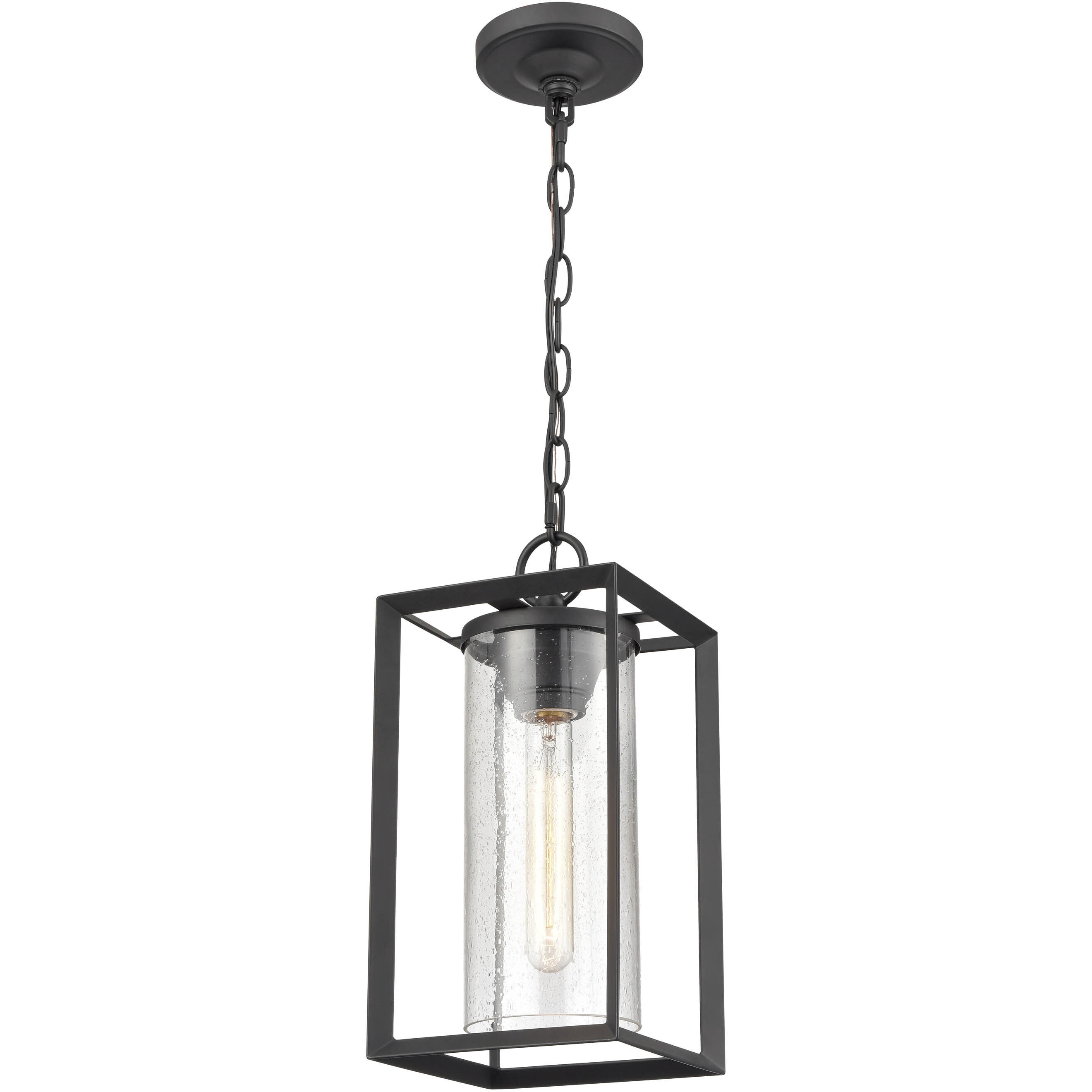 Wheatland 1 Light 6.5 inch Powder Coated Black Outdoor Hanging Lantern